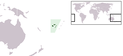 Geografisk plassering av Fiji