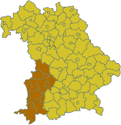 Poziția localității Șvabia