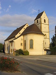 Clocher en bâtière Zimmersheim.