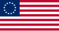 The Betsy Ross flag (early version of the Flag of the United States) (flag)