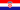 Logo représentant le drapeau du pays Croatie