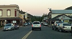 Dusk in downtown Mariposa