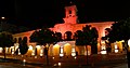 Español: Cabildo_de_Salta iluminado con luces rosadas durante el mes de concientización por el cáncer de pecho