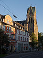 Altenhagener Straße mit Tum der St. Josephs Kirche