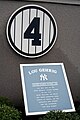 Número aposentado de Lou Gehrig (#4).