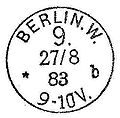 BERLIN W-9 in 1883