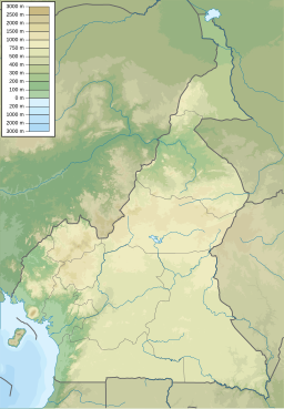 Location of Lake Chad in Chad.