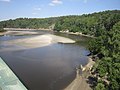 La Laïta, à marée basse, vue du Pont Saint-Maurice (côté amont).