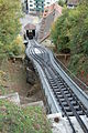 Het funiculaire dat de bovenstad met het oude gedeelte verbindt