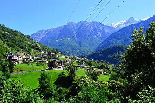 Valley Bleniotal (Alps)