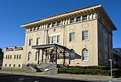 The Eccentric Club building, completed in 1908, is part of the Downtown Gloversville Historic District The club was founded in 1882.