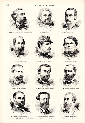 Galerie de douze portraits dessinés et disposés en pleine page.