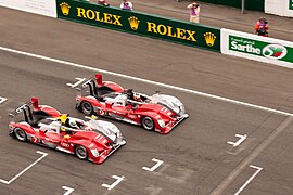 Audi R15 TDI, voiture n°9 vainqueure en 2010.