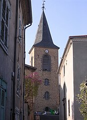 Clocher à flèche de charpente Massiac.