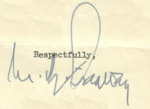 Signature de Matthew Ridgway