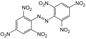 Struktur von Hexanitroazobenzol