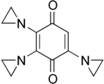 Strukturformel von Tris(aziridinyl)-p-benzochinon