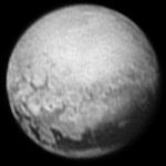 Pluto fotograferad av New Horizons (9 juli 2015).