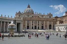 La place Saint-Pierre, Vatican.