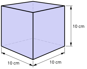 Cube d'un litre.