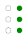 ⠸ (braille pattern dots-456)