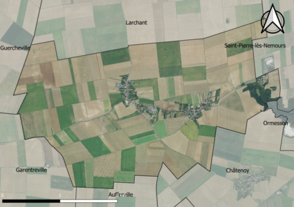 Carte orhophotogrammétrique de la commune.