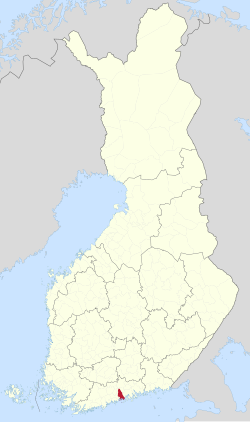 Location of Sipoo in Finland