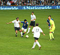 Maradona lors du Soccer Aid organisé en Angleterre en mai 2006.