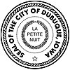 Official seal of Dubuque, Iowa