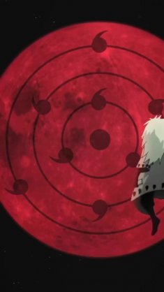 madara uchiha around red sphere (naruto) live wallpaper