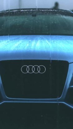 audi rs5 under the rain live wallpaper