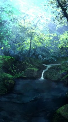 forest stream live wallpaper