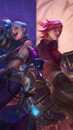 arcane jinx and vi live wallpaper