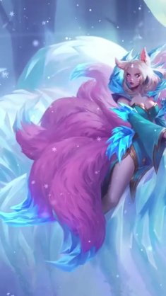 winter queen ahri (lol) live wallpaper