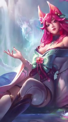 spirit blossom ahri (lol) live wallpaper