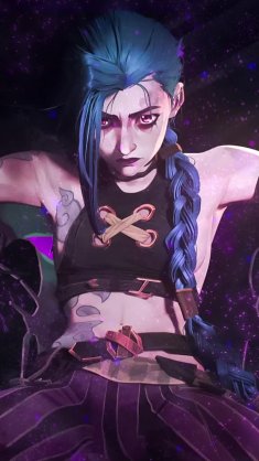 jinx arcane animated wallpaper