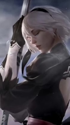 2b's enigmatic presence live wallpaper