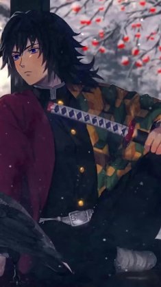 tomioka giyu calm sitting (kimetsu no yaiba) live wallpaper