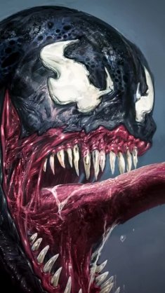 venom lunging towards spider-man live wallpaper