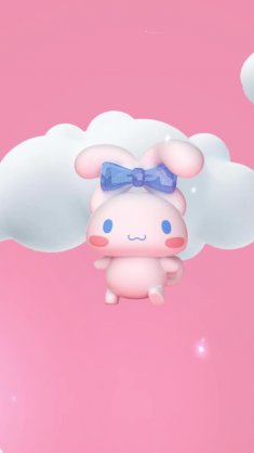 cinnamoroll flying in clouds live wallpaper