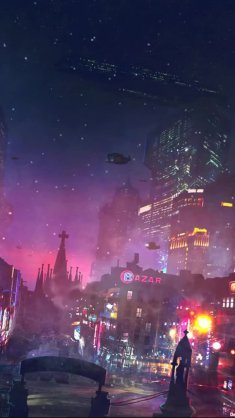 futuristic metropolis live wallpaper