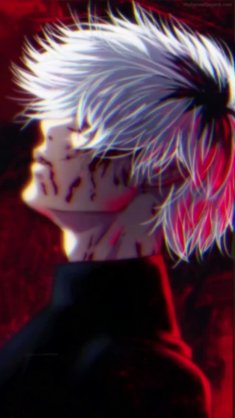 ken kaneki with white hair live wallpaper