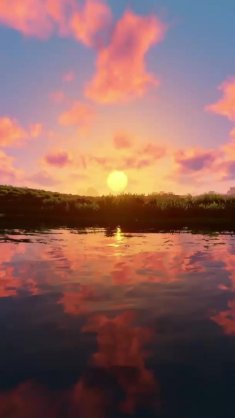 sunset shader live wallpaper