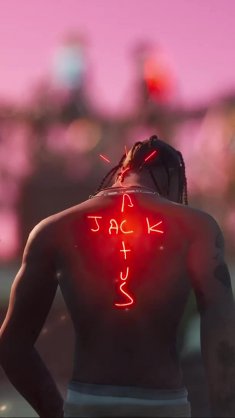 travis scott takes on fortnite live wallpaper