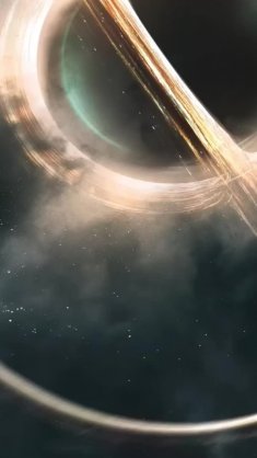 interstellar black hole live wallpaper