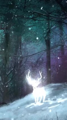 mythical deer live wallpaper