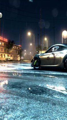 toyota supra in raining night city (need for speed) live wallpaper