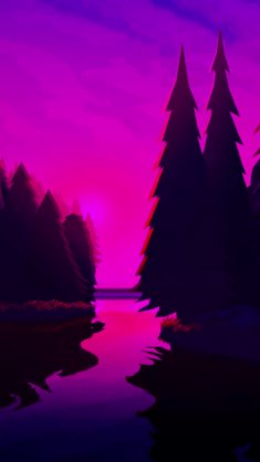 river purple live wallpaper