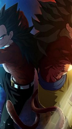 goku and vegeta with powerful lightning energies live wallpaper