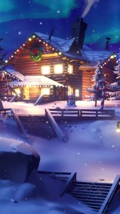 snowy village live wallpaper